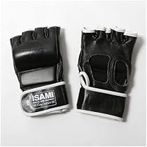 ISAMI 　空手　格闘技　キック　オープンフィンガーグローブ　 黒赤 サイズF Amazon | isami イサミ IS-770 オープンフィンガー